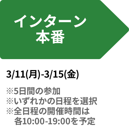 インターン本番